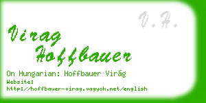 virag hoffbauer business card