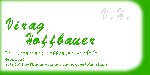 virag hoffbauer business card